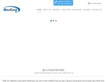 Tablet Screenshot of maxcarerx.com
